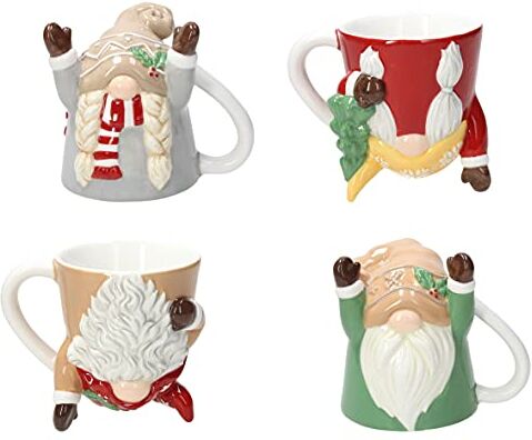 Tognana Up & Down Gnomi Set 4 Mug