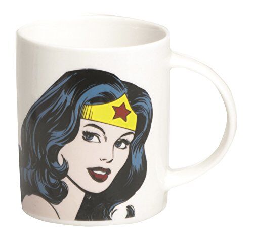 Excelsa Super Eroi Mug Wonder Woman 300 ml, Porcellana, Bianco, 1 unità (Confezione da 1)