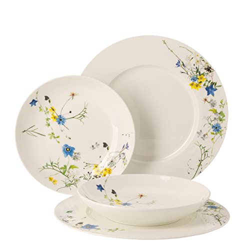 Rosenthal Brillance Fleurs des Alpes Set da 4 pezzi, con piatto per bandiere e coupon