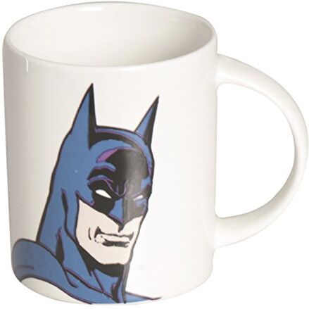 Excelsa Super Eroi Tazza caffè Batman 100 ml, Porcellana, Bianco, 1 unità (Confezione da 1)