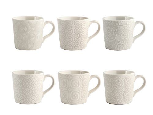 H&H set 6 tazze silhouette in stoneware cc 80