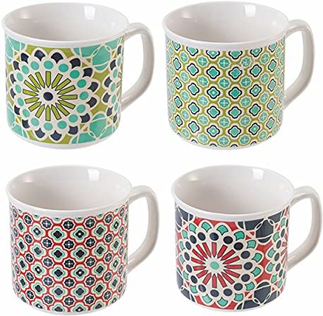 Tivoli Agadir Set 4 Mug in bone china 380 ml