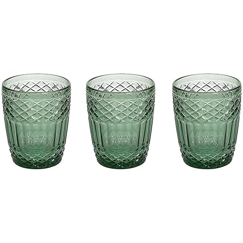 Tognana Claire, Set 3 bicchieri 300 cc, vetro, verde