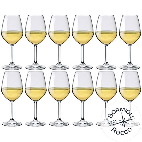 Bormioli Rocco DiVino, Calici per vino bianco, 44,5 cl, set da 12 pz