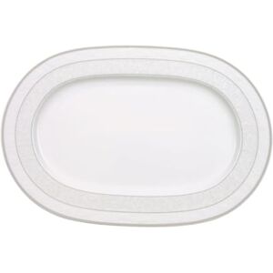 Villeroy & Boch Gray Pearl Piatto Ovale, 35 cm, Porcellana Bone China, Multicolore, 35x35x4.4 cm Villeroy & Boch Gray Pearl Piatto Ovale, 35 cm, Porcellana Bone China, Multicolore, 35x35x4.4 cm