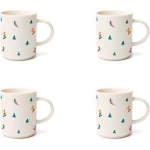 Excelsa Cortina Set di 4 Tazze Multicolore Excelsa Cortina Set di 4 Tazze Multicolore