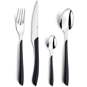 Amefa Servizio di posate multiuso, Serie: Eclat, in cofanetto, Acciaio Inox ABS SAN, Nero, Ménagère 32 couverts pour 8 personnes Amefa Servizio di posate multiuso, Serie: Eclat, in cofanetto, Acciaio Inox ABS SAN, Nero, Ménagère 32 couverts pour 8 personnes