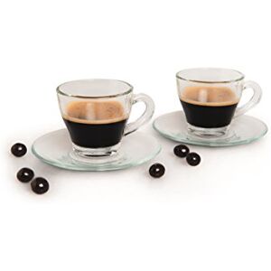 Excelsa Brasilia Set Tazze caffè con Piattino, (Set di 6), 90 Ml 6 unità Excelsa Brasilia Set Tazze caffè con Piattino, (Set di 6), 90 Ml 6 unità