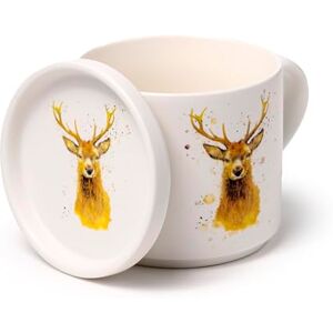 Jan Pashley - Wild Hert Porcellana - Tazza - Coperchio-Sottopiatto - Set Jan Pashley - Wild Hert Porcellana - Tazza - Coperchio-Sottopiatto - Set