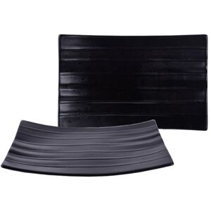 Servier - CREATABLE Banana Leaf - Nero - Serving plate Servier - CREATABLE Banana Leaf - Nero - Serving plate