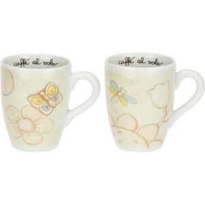 THUN , Set 2 Mug in Porcellana, Linea Elegance, Tazze e Piattini, Idea Regalo per la Cucina, Ø 8.5, 300 ml di Capienza THUN , Set 2 Mug in Porcellana, Linea Elegance, Tazze e Piattini, Idea Regalo per la Cucina, Ø 8.5, 300 ml di Capienza