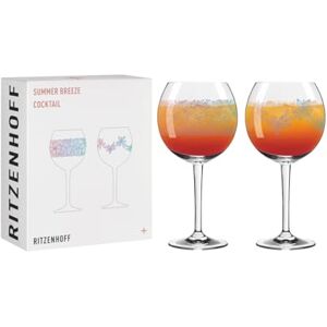 RITZENHOFF Set di 2 bicchieri Sprizz, 600 ml, motivo floreale colorato, made in Germany RITZENHOFF Set di 2 bicchieri Sprizz, 600 ml, motivo floreale colorato, made in Germany