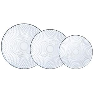 Luminarc Pampille Clear Stoviglie Vetro 18 Pezzi 6 Persone Trasparente Luminarc Pampille Clear Stoviglie Vetro 18 Pezzi 6 Persone Trasparente