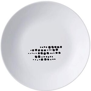 Bormioli Rocco 6157002 Piatto Fondo White Moon Chiaroscuro In Vetro Opale Decoro Sfere, Cm 22 Bormioli Rocco 6157002 Piatto Fondo White Moon Chiaroscuro In Vetro Opale Decoro Sfere, Cm 22