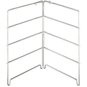 APS Telaio per 4 piatti per pizza 26 x 25 cm, altezza: 26 cm, in acciaio inox per piatti per pizza fino a Ø 28 cm, distanza tra i piani: 5,5 cm, pieghevole, bloccabile APS Telaio per 4 piatti per pizza 26 x 25 cm, altezza: 26 cm, in acciaio inox per piatti per pizza fino a Ø 28 cm, distanza tra i piani: 5,5 cm, pieghevole, bloccabile