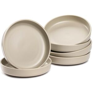 Set di Piatti Fondi in Ceramica LEONARDO ROMA - 6 pz, Beige, 20cm Set di Piatti Fondi in Ceramica LEONARDO ROMA - 6 pz, Beige, 20cm