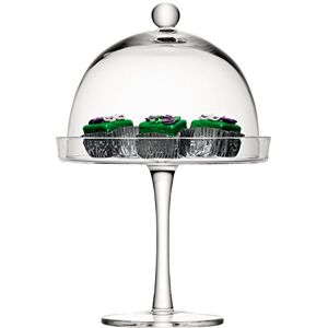 LSA International Vienna-Supporto per torte. con coperchio trasparente. Trasparente. 23 cm LSA International Vienna-Supporto per torte. con coperchio trasparente. Trasparente. 23 cm