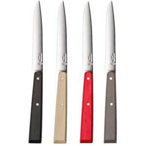 OPINEL Set di 4 Coltelli da Tavola N°125 Bon Appétit Loft Lama in Acciaio Inossidabile Manico di Carattere Fabbricazione Francese Rosso, Nero, Legno Naturale e Pepe. OPINEL Set di 4 Coltelli da Tavola N°125 Bon Appétit Loft Lama in Acciaio Inossidabile Manico di Carattere Fabbricazione Francese Rosso, Nero, Legno Naturale e Pepe.
