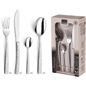 Amefa 903629 af20 C40 Havane Jungle Servizio di Posate 24 Pezzi – Cofanetto 6 Persone, Acciaio Inox, Finitura Lucida, 13,7 x 7 x 26 cm Amefa 903629 af20 C40 Havane Jungle Servizio di Posate 24 Pezzi – Cofanetto 6 Persone, Acciaio Inox, Finitura Lucida, 13,7 x 7 x 26 cm