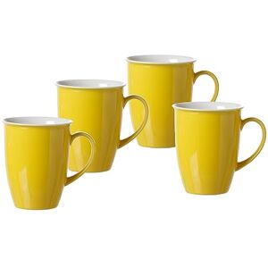 Ritzenhoff & Breker Set di 4 tazze da caffè, in porcellana, colore: giallo Ritzenhoff & Breker Set di 4 tazze da caffè, in porcellana, colore: giallo