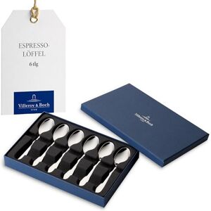 Villeroy & Boch Oscar Set di Cucchiaini da Espresso, 6 Pezzi, Acciaio Villeroy & Boch Oscar Set di Cucchiaini da Espresso, 6 Pezzi, Acciaio