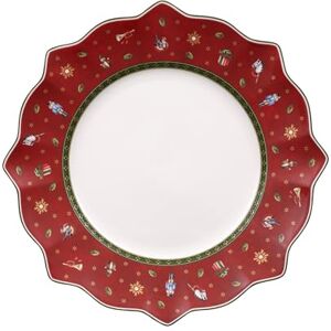 Villeroy & Boch Toy's Delight Piatto Piano, Bianco/Rosso Villeroy & Boch Toy's Delight Piatto Piano, Bianco/Rosso
