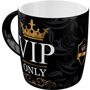 ART Tazza da caffè retrò, Achtung – VIP Only – Idea Regalo per Persone Speciali, Divertente Design Vintage con Detto, 330 ml, in Ceramica ART Tazza da caffè retrò, Achtung – VIP Only – Idea Regalo per Persone Speciali, Divertente Design Vintage con Detto, 330 ml, in Ceramica