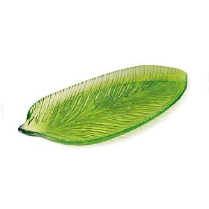 Excelsa Tropical Piatto Vassoio da Portata, Vetro, 43 x 20 cm Excelsa Tropical Piatto Vassoio da Portata, Vetro, 43 x 20 cm