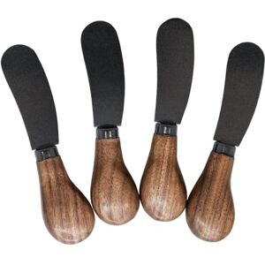 NERTHUS Set di 4 coltelli da cucina con manici in legno e lama nera, eleganza e funzionalità per la vostra tavola NERTHUS Set di 4 coltelli da cucina con manici in legno e lama nera, eleganza e funzionalità per la vostra tavola