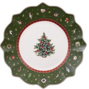 Villeroy & Boch , Toy's Delight Piatto da Dessert/Colazione Verde e Bianco, Adatto per Microonde, Piatto Natale, Piatto Ceramica Natale, Ceramica, Porcellana Premium Villeroy & Boch , Toy's Delight Piatto da Dessert/Colazione Verde e Bianco, Adatto per Microonde, Piatto Natale, Piatto Ceramica Natale, Ceramica, Porcellana Premium
