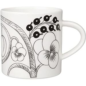 Arabia Paratiisi Tazza in porcellana, 12 x 9 cm, 0,353 l, colore: Bianco/Nero Arabia Paratiisi Tazza in porcellana, 12 x 9 cm, 0,353 l, colore: Bianco/Nero