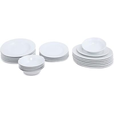 Set Posate Hermia Bianco di Homeroom - 24 Pezzi Set Posate Hermia Bianco di Homeroom - 24 Pezzi