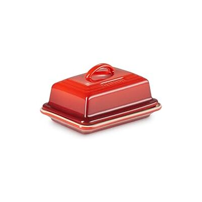 LE CREUSET Portaburro in Gres Vetrificato, 900 g, 17 x 12.5 x 9 cm, Ciliegia LE CREUSET Portaburro in Gres Vetrificato, 900 g, 17 x 12.5 x 9 cm, Ciliegia