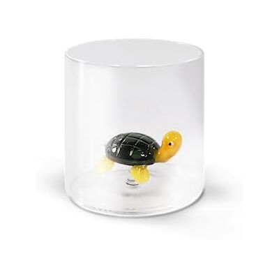 Western Digital Bicchiere in vetro borosilicato. Capacità 250 ml. Decoro tartaruga. Western Digital Bicchiere in vetro borosilicato. Capacità 250 ml. Decoro tartaruga.