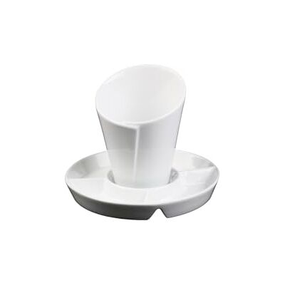 Holst Porzellan Set di 2 sacchetti per friggere e 4 cabaret per salse, colore: Bianco Holst Porzellan Set di 2 sacchetti per friggere e 4 cabaret per salse, colore: Bianco