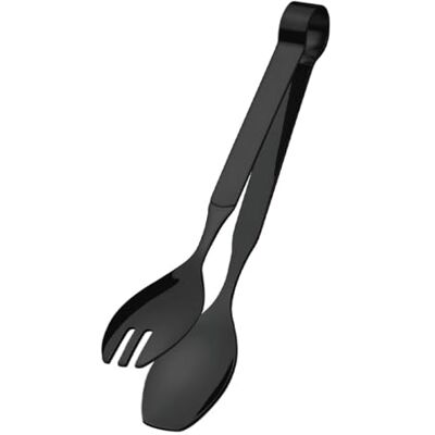 Amefa BUFFET Pinza per pasta e insalate, lavabile in lavastoviglie, in acciaio inox 18/10, satinato, nero, lunghezza 20 cm Amefa BUFFET Pinza per pasta e insalate, lavabile in lavastoviglie, in acciaio inox 18/10, satinato, nero, lunghezza 20 cm