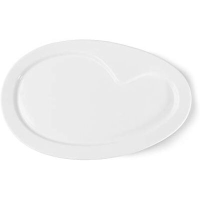 Holst Porzellan Porcellana trihorse Vassoio/Piatto e ingredienti blaha, Bianco, 27,3 x 17,5 x 1,6 cm Holst Porzellan Porcellana trihorse Vassoio/Piatto e ingredienti blaha, Bianco, 27,3 x 17,5 x 1,6 cm
