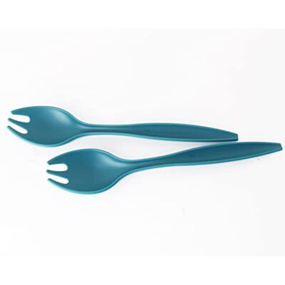 Tupperware Allegra Posate per insalata, 2 pezzi, con sottobicchieri in feltro Tupperware Allegra Posate per insalata, 2 pezzi, con sottobicchieri in feltro