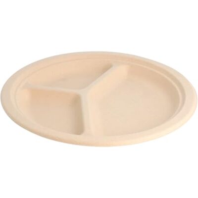 Garcia de Pou Piatti "Bionic" 26 Cm. 3 Scomparti Ø 26X2,6 Cm Naturale Cellulosa 800 Unità Garcia de Pou Piatti "Bionic" 26 Cm. 3 Scomparti Ø 26X2,6 Cm Naturale Cellulosa 800 Unità