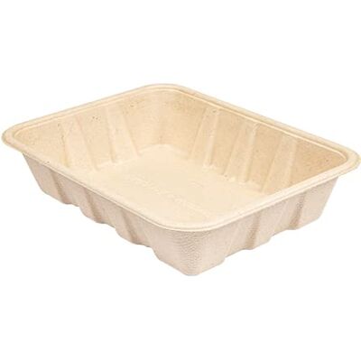 Garcia de Pou 50 pezzi Vassoi 'Bionic' 1000 ml 22 x 16,5 x 4,7 cm naturale Bagazo Garcia de Pou 50 pezzi Vassoi 'Bionic' 1000 ml 22 x 16,5 x 4,7 cm naturale Bagazo
