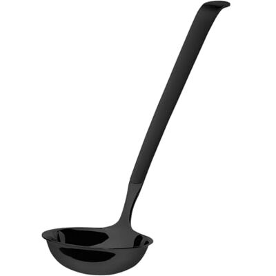 Amefa BUFFET Tappetino per zuppa, mestolo per catering, mestolo per zuppa e stufato, posate da servizio, in acciaio inox 18/10, satinato, nero, lunghezza: 31 cm Amefa BUFFET Tappetino per zuppa, mestolo per catering, mestolo per zuppa e stufato, posate da servizio, in acciaio inox 18/10, satinato, nero, lunghezza: 31 cm