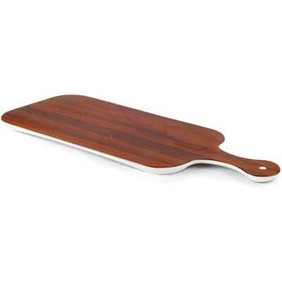 PRENDELUZ Vassoio Serve in legno, 45 x 17,5 cm, ideale per servire cibi e bevande. Progettato per: riunioni, feste e uso quotidiano. PRENDELUZ Vassoio Serve in legno, 45 x 17,5 cm, ideale per servire cibi e bevande. Progettato per: riunioni, feste e uso quotidiano.