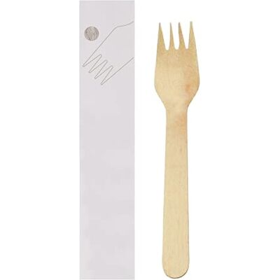 Garcia de Pou 100 pezzi Forchette infondate 'Makan' 15,5 cm naturale legno Garcia de Pou 100 pezzi Forchette infondate 'Makan' 15,5 cm naturale legno