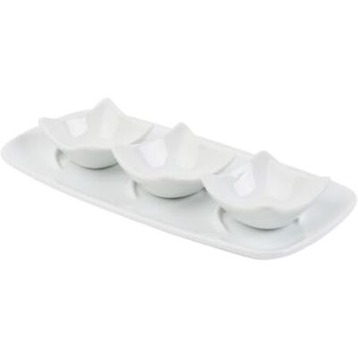 Holst Porzellan Bar-salsa asiatica "Osaka", 4 pezzi, colore: Bianco Holst Porzellan Bar-salsa asiatica "Osaka", 4 pezzi, colore: Bianco