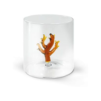 Western Digital Bicchiere in vetro borosilicato. Capacità 250 ml. Decoro corallo. Western Digital Bicchiere in vetro borosilicato. Capacità 250 ml. Decoro corallo.