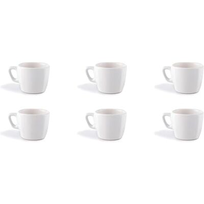 Set di 6 tazze da caffè Eclipse di Excelsa - Porcellana Bianca - 7 cl Set di 6 tazze da caffè Eclipse di Excelsa - Porcellana Bianca - 7 cl