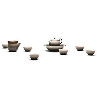 TEA SOUL Set in Ceramica Grigio Lin's Ceramics Studio 9 pz TEA SOUL Set in Ceramica Grigio Lin's Ceramics Studio 9 pz