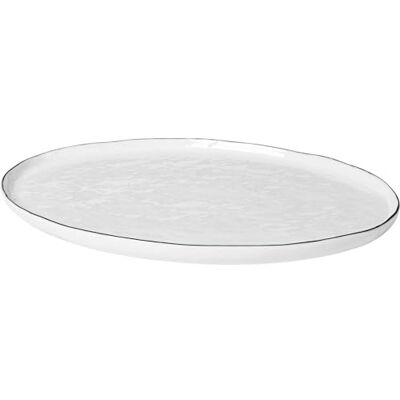 Broste Copenhagen SALT Piatto da portata, Porcellana, Bianco Broste Copenhagen SALT Piatto da portata, Porcellana, Bianco