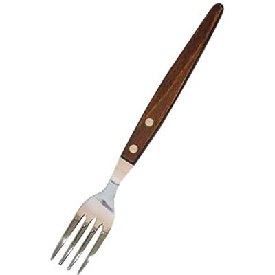Marietti Set di 6 forchette con manico in legno rivettato Marietti Set di 6 forchette con manico in legno rivettato