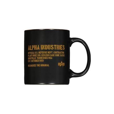 Alpha Tazza Ceramica Black One Size Alpha Tazza Ceramica Black One Size